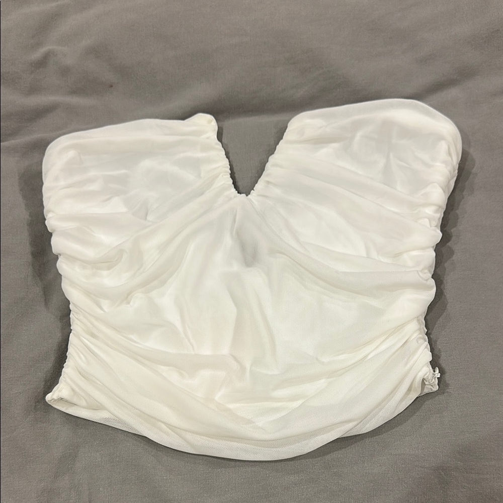 Hello Molly Ivory Strapless Top